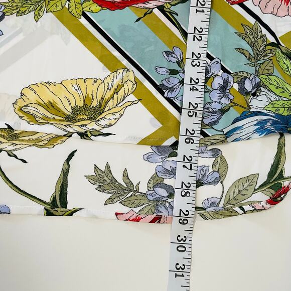 Daniel Rainn Floral Abstract Short Sleeve Blouse NEW - Picture 8 of 9